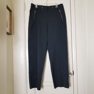 TAIL TECH PERFORMANCE black zipper straight leg golf active pants